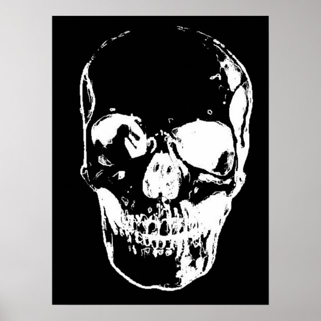 Poster Skull Fantasy Art Rock Punk Heavy Metal (Frente)