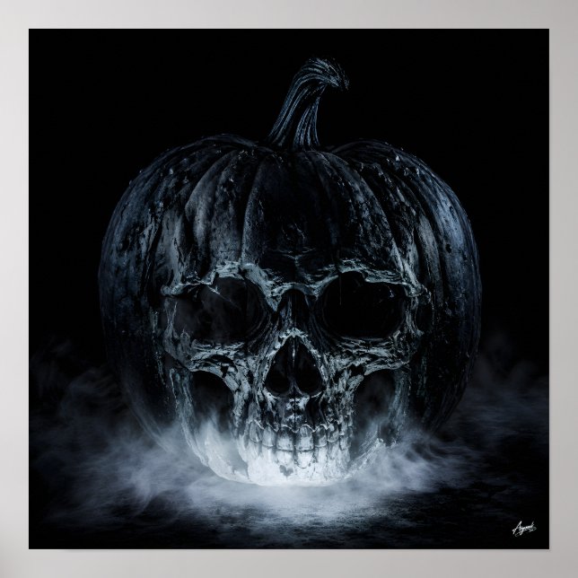 Poster Skull Fog Pumpkin (Frente)
