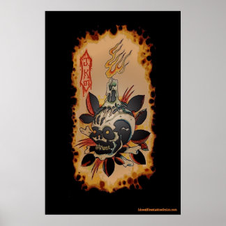 Pôster Skull & Kandle