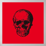 Poster Skull Red Pop Art<br><div class="desc">Estilo de Arte pop</div>