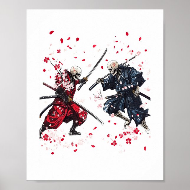 Poster Skull Samurai Duel (Frente)