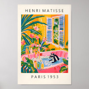 Poster Skunk In Bathtub Art Impressão, Dopamine Bathroom 