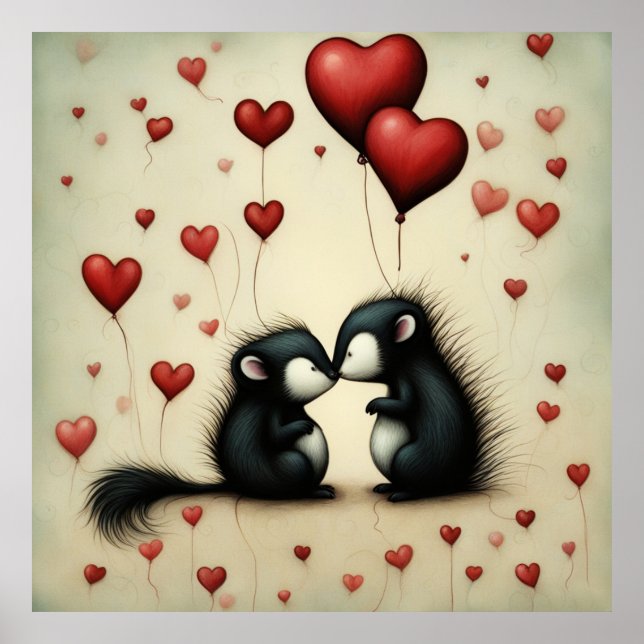 Poster Skunk Love 1 (Frente)