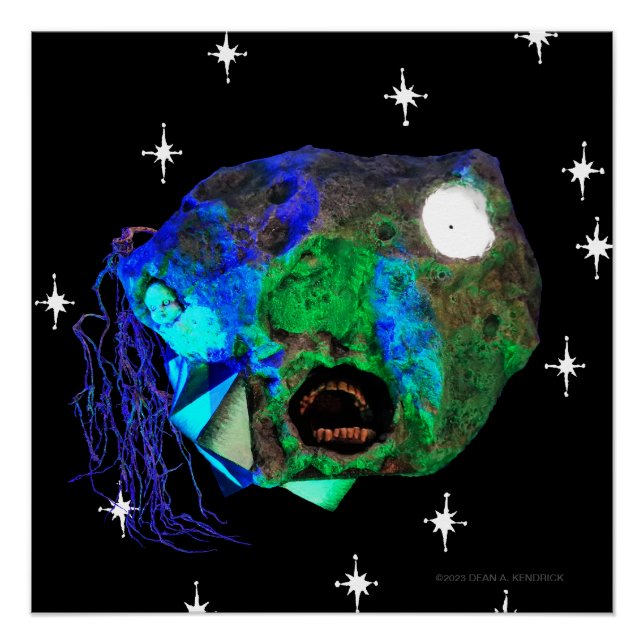 Pôster Skwot Acima do Mestre Asteroidhead com Alienígena  (Frente)