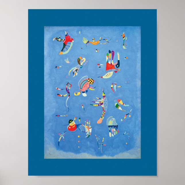 Poster Sky Blue por Wassily Kandinsky (Frente)