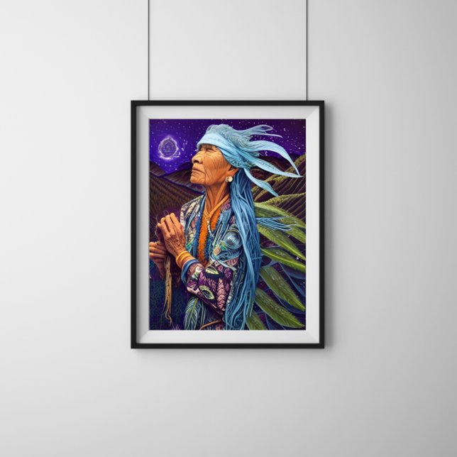 Poster Sky Road Walker Native American Fantasy Art (Criador carregado)