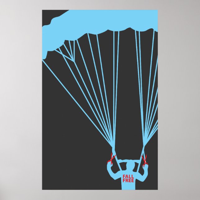Pôster skydive suicida (Frente)