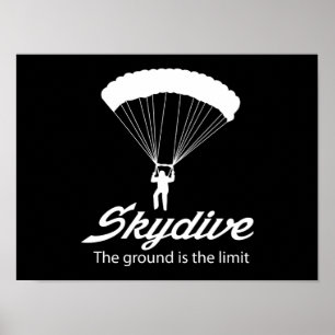 Poster Skydive the Ground é o limite