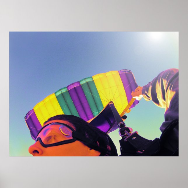 Pôster skydiver fotoperfeito (Frente)