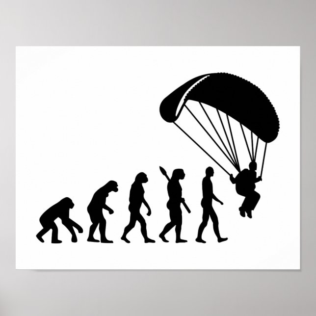 Poster Skydiving Evolution (Frente)