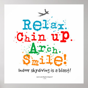 Poster Skydiving interno é uma explosão!