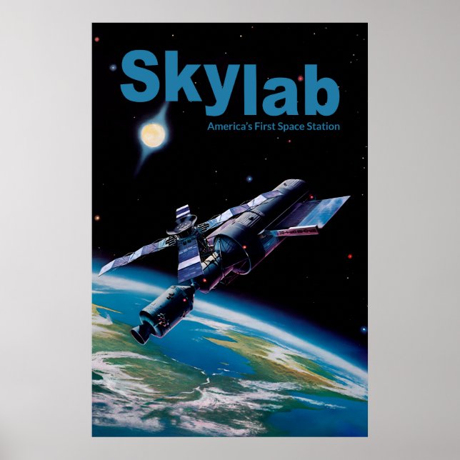 Poster Skylab - Primeira Estação Espacial Americana (Frente)