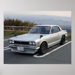 Pôster Skyline 1971 de Nissan 2000GT GT-r