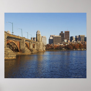 Pôster Skyline 2 dos EUA, Massachusetts, Boston