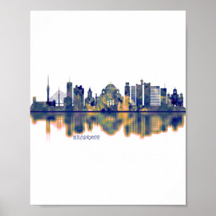 Poster Skyline Belgrado