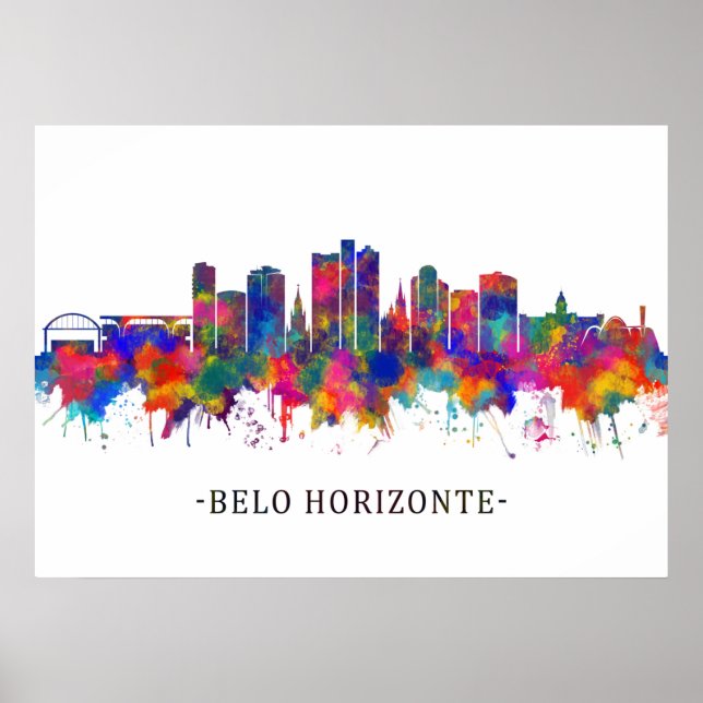 Poster Skyline Belo Horizonte (Frente)
