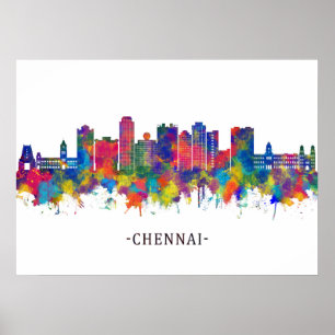 Poster Skyline Chennai India