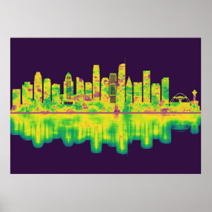 Poster Skyline da Califórnia em Los Angeles