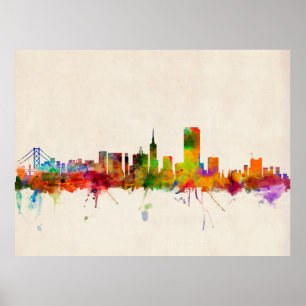 Pôster Skyline da cidade de San Francisco