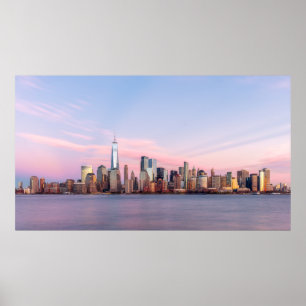 Poster Skyline da Noite de Nova York