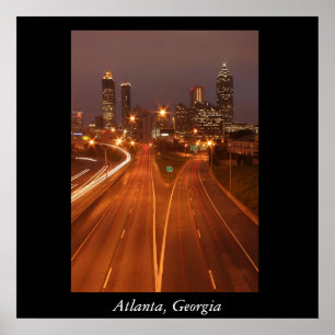 Pôster Skyline de Atlanta, Atlanta, Geórgia