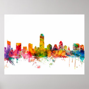 Pôster Skyline de Austin Texas