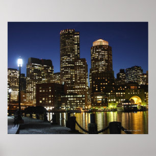 Poster Skyline de Boston, Massachusetts