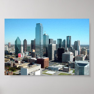 Poster Skyline de Dallas Texas