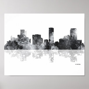 PÔSTER SKYLINE DE DENVER, COLORADO
