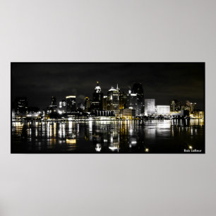 Pôster Skyline de Detroit
