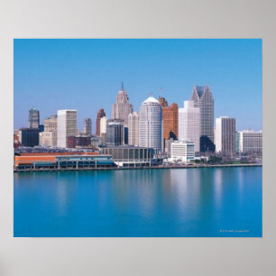 Poster Skyline de Detroit