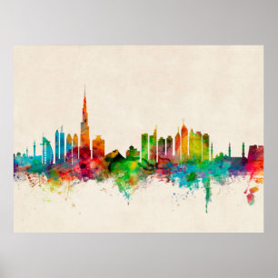 Pôster Skyline de Dubai
