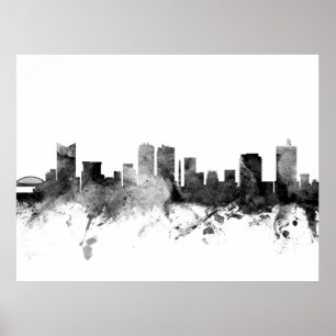 Pôster Skyline de Fort Worth Texas
