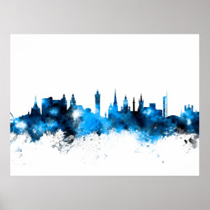 Pôster Skyline de Glasgow Scotland