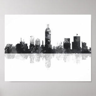 POSTER SKYLINE DE INDIANA, INDIANAPOLIS