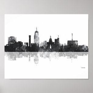 PÔSTER SKYLINE DE LANSING, MICHIGAN