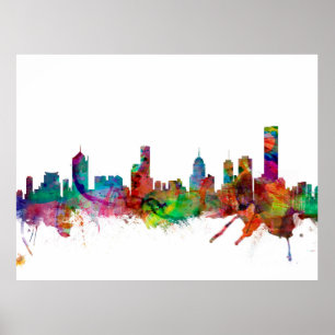 Pôster Skyline de Melbourne