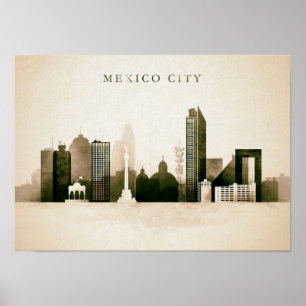 Pôster Skyline de México