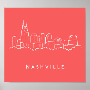 Poster Skyline de Nashville