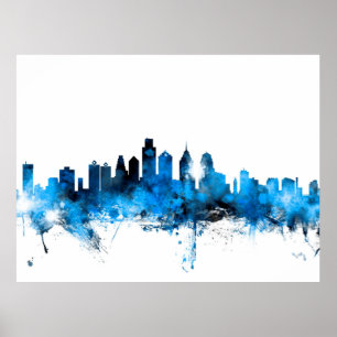 Pôster Skyline de Philadelphfia Pensilvânia