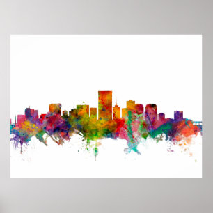 Pôster Skyline de Richmond Virgínia