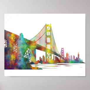 POSTER SKYLINE DE SAN FRANCISCO
