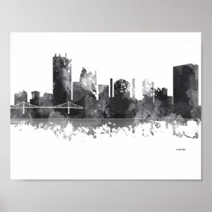 PÔSTER SKYLINE DE TOLEDO OHIO