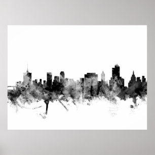 Poster Skyline de Tulsa Oklahoma