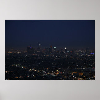 Pôster Skyline Noite de Los Angeles
