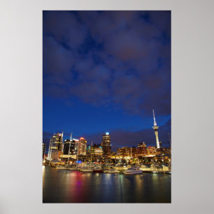 Poster Skyline Noturno