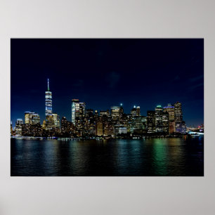 Poster Skyline Nova Iorque Night