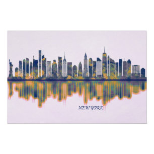 Pôster Skyline Nova York