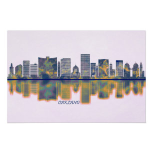 Pôster Skyline Oakland
