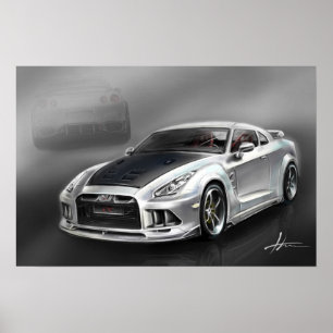 Pôster Skyline R35 GTR de Nissan
